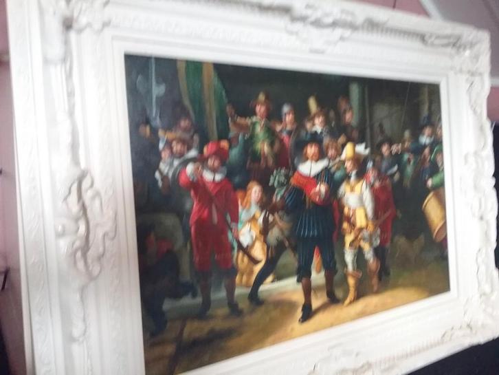 Schilderij Rembrandt nog mooier dan de echte  echt met verf, Antiek en Kunst, Kunst | Schilderijen | Klassiek, Ophalen of Verzenden