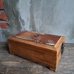 Houten kistje sieradenkistje met inklapbaar spiegel *Etage3*, ., Ophalen of Verzenden, Zo goed als nieuw, .