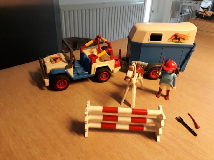 Playmobil vintage paardentrailer, Kinderen en Baby's, Speelgoed | Playmobil, Gebruikt, Complete set, Ophalen of Verzenden