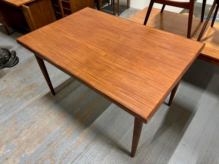 Vintage Uitschuifbare Eettafel Jaren 70 Deens Design, Huis en Inrichting, Tafels | Eettafels, Gebruikt, 100 tot 150 cm, 200 cm of meer
