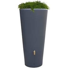 Kunststof regenton Vaso 2 in 1 grijs 220ltr nieuw, Tuin en Terras, Regentonnen, Nieuw, Kunststof, 150 liter of meer, Met kraantje