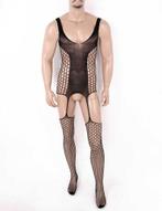 Heren zwarte body 3 / bodysuit sissy lingerie pakje sexy, Kleding | Heren, Ondergoed, Verzenden, Zwart, Nachtkleding
