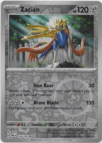 Paradox Rift,  Zacian [reverse] 136/182 beschikbaar voor biedingen