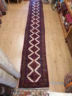 Vintage handgeknoopt perzisch tapijt loper hamadan 497x80, Huis en Inrichting, Stoffering | Tapijten en Kleden, Info@SlatsAntiek.nl