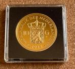 Penning / Replica - Nederland Wilhelmina 10 Gulden 1933, Ophalen of Verzenden, Overige materialen, Nederland