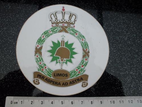 sticker limos per aspera ad astra logo embleem leger army, Verzamelen, Stickers, Zo goed als nieuw, Bedrijf of Vereniging, Verzenden