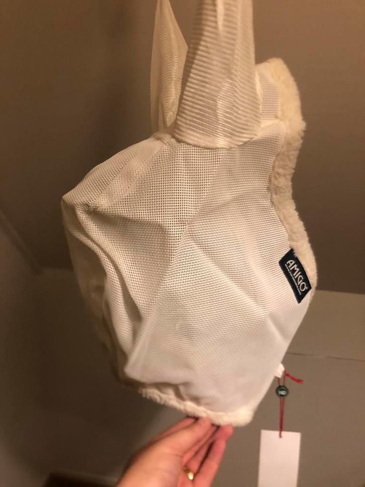 Nieuw Horseware Amigo Vliegenmasker met Bontrand Full, Dieren en Toebehoren, Paarden en Pony's | Hoofdstellen en Tuigage, Nieuw