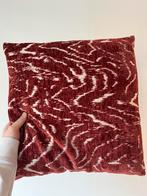 Sierkussen bordeaux met print, Ophalen, Zo goed als nieuw, Rood, Vierkant