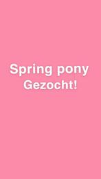 Brave Spring pony gezocht!, Dieren en Toebehoren, Paarden en Pony's | Dekens en Dekjes, Ophalen of Verzenden