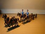 Schitterende Set Tinnen Soldaten -Paarden en Kanon., Ophalen of Verzenden