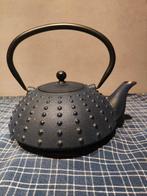 Gietijzeren theepot - donkerblauw, Ophalen of Verzenden, Zo goed als nieuw
