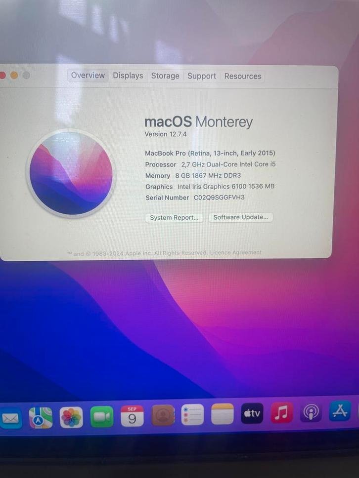 MacBook Pro 13-inch 2015 defect keyboard & touchpad, Computers en Software, Apple Macbooks, Gebruikt, MacBook Pro, 13 inch, 2 tot 3 Ghz