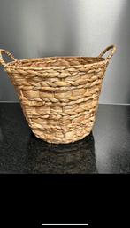 Zeegras plantenmand, Huis en Inrichting, Woonaccessoires | Schalen en Manden, Ophalen, Zo goed als nieuw, Rond, Riet