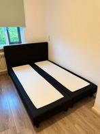 Zwarte boxpring (met of zonder matras), Huis en Inrichting, Ophalen, Zwart, Tweepersoons, 140 cm