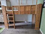 Halfhoogslaper bed van steigerhout, Ophalen, Gebruikt, Halfhoogslaper