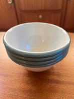 Dille en Kamille 4 schaaltjes met groene rand nieuw!, Huis en Inrichting, Overige materialen, Nieuw, Ophalen of Verzenden, Schaal of Schalen