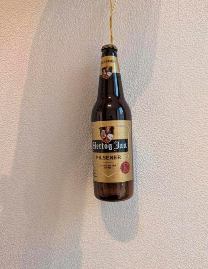 Hertog Jan Kersthanger kerstbal voor in kerstboom, Verzamelen, Biermerken, Nieuw, Flesje(s), Hertog Jan, Ophalen of Verzenden