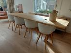 HAY stoelen wit met eiken poten, Huis en Inrichting, Stoelen, Gebruikt, Wit, Scandinavisch, Vier