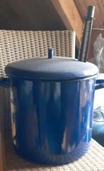 Weck ketel met thermometer en inzet rooster blauw, Huis en Inrichting, Keuken | Potten en Pannen, Ophalen, Gebruikt