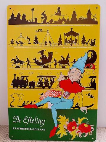 EFTELING anton Pieck kaatsheuvel Metalen Reclame bord beschikbaar voor biedingen