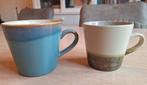 2x HK Living mok met oor - 1x Americano, 1x cappucino, Keramiek, Ophalen of Verzenden, Zo goed als nieuw, Overige stijlen