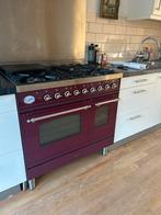 Boretti gasfornuis kleur rood met 2 elektrische ovens, Witgoed en Apparatuur, Fornuizen, Ophalen, 60 cm of meer, Zo goed als nieuw