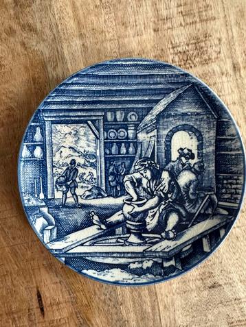 Delfts Blauw Bord - De Pottebacker - Handwerk beschikbaar voor biedingen