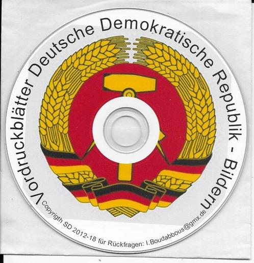 CD om zelf voordrukbladen DDR te printen., Postzegels en Munten, Postzegels | Toebehoren, Verzamelalbum, Verzenden