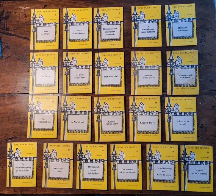 17 deeltjes Echo der Eeuwen door R. Feenstra, Boeken, Kinderboeken | Jeugd | 10 tot 12 jaar, Gelezen, Ophalen of Verzenden