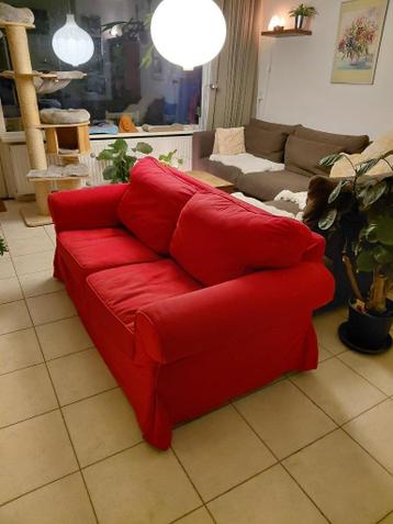 IKEA Ektorp GRATIS bank rode tweezitter alles wasbaar - afbeelding 3