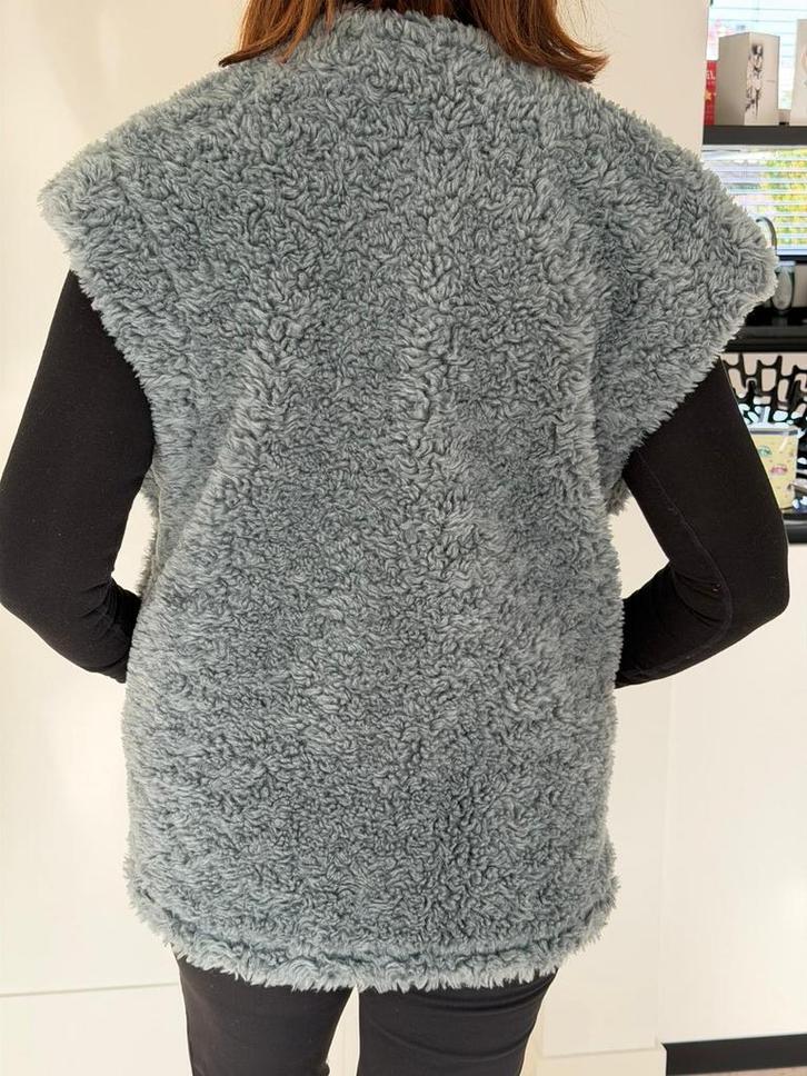 StudioAR Reversible Teddy Bodywarmer Maat 36, Kleding | Dames, Bodywarmers, Zo goed als nieuw, Maat 36 (S), Groen, Ophalen of Verzenden