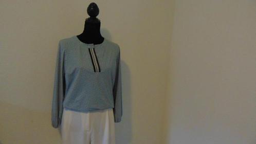 Demin blauwe travel top van Studio Anneloes maat M, Kleding | Dames, Tops, Zo goed als nieuw, Maat 38/40 (M), Blauw, Lange mouw