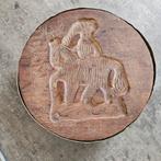 Traditionele ronde houten speculaasvorm, Ophalen, Gebruikt, Keu of Ballen