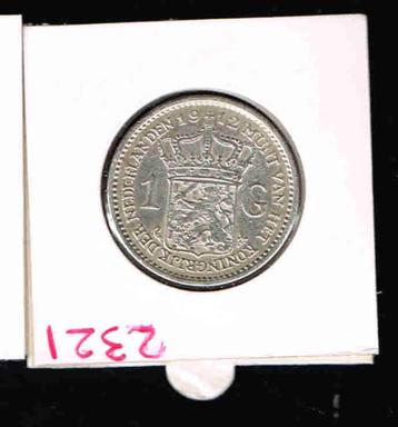 1 gulden Wilhelmina Nederland 1912/a.67 beschikbaar voor biedingen