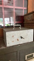 Kluisje geldbakje antiek spaarpot kluis, Ophalen of Verzenden, Zo goed als nieuw, Minder dan 50 cm