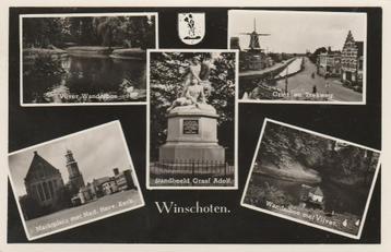 WINSCHOTEN Vijver Markt Kerk Standbeeld Molen beschikbaar voor biedingen