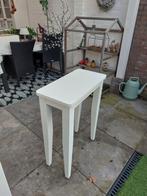 Sidetable, wit afm 60x30x80 cm,  lak licht beschadigd, Huis en Inrichting, Tafels | Sidetables, Ophalen, Gebruikt, 50 tot 100 cm