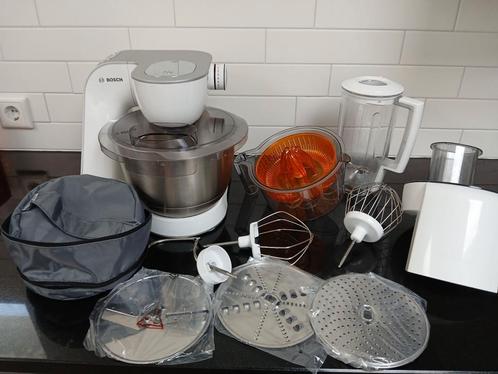 Complete alles in één Bosch Mum 54230 keukenmachine, Witgoed en Apparatuur, Keukenmixers, Zo goed als nieuw, 3 snelheden of meer