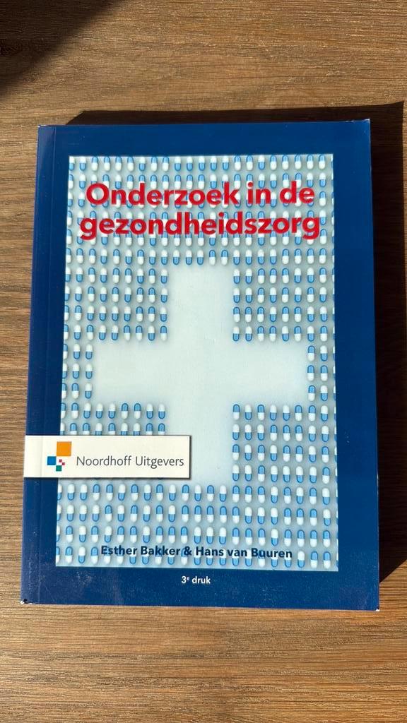 Esther Bakker - Onderzoek in de gezondheidszorg, Boeken, Gezondheid, Dieet en Voeding, Zo goed als nieuw, Ophalen