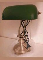 Klassieke Engelse Bankierslamp Mat Messing Nieuw, Huis en Inrichting, Lampen | Tafellampen, Ophalen of Verzenden, Nieuw, Minder dan 50 cm