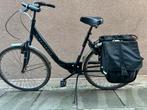 Zwarte stadsfiets met de tassen, Overige merken, Gebruikt, Versnellingen, Ophalen of Verzenden