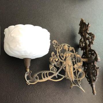 Olielamp, wandlamp, Art Deco, vintage, brocante, jr 20/30 beschikbaar voor biedingen