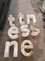 8x industriële letters 40 cm hoogte, Ophalen, Zo goed als nieuw, Reclamebord