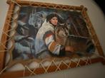 Schilderij Indianenvrouw met Wolven, Antiek en Kunst, Ophalen