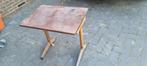 Antiek brocante industrieel schooltafeltje, Antiek en Kunst, Antiek | Meubels | Tafels, Ophalen