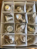 Antieke/vintage zilveren glazen kerstballen/kerstornamenten, Ophalen of Verzenden, Zo goed als nieuw