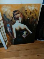 Schilderij van een vrouw, Antiek en Kunst, Ophalen of Verzenden