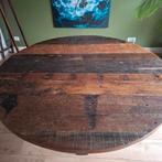 Robuuste ronde tafel 150 cm, Rond, Ophalen of Verzenden, Vijf personen of meer, 100 tot 150 cm