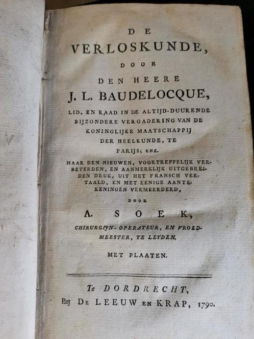 De verloskunde jl baudelocque 1790, Antiek en Kunst, Antiek | Boeken en Bijbels, Verzenden