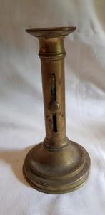 antiek koperen schuifkandelaar 18 cm, Antiek en Kunst, Verzenden, Koper of Brons